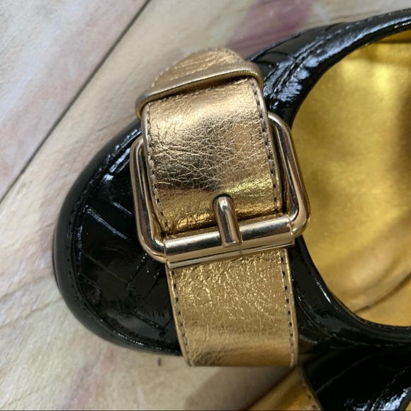 BURBERRY standout Nova check pumps black leather size 7 1/2 womens luxury - Picture 9 of 13